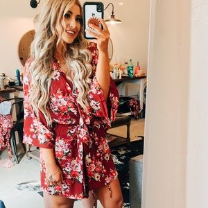 Floral robe